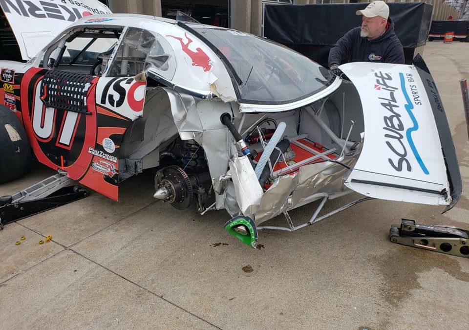 07 Ray Black Jr wrecked at Texas Motor Speedway