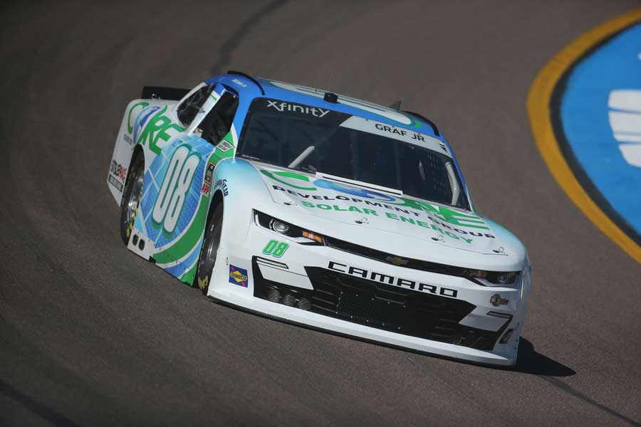 NASCAR Xfinity Driver Joe Graf Jr car racing on track