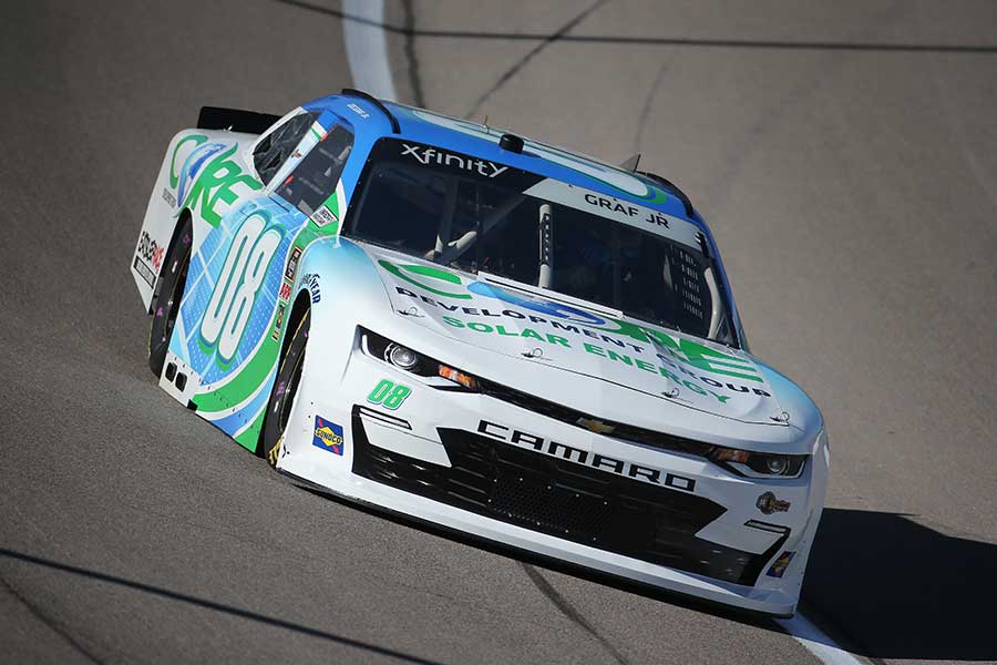 NASCAR Xfinity Driver Joe Graf Jr car racing on track