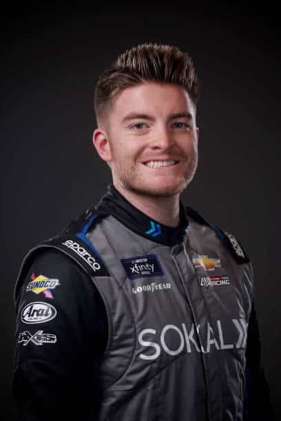 CHARLOTTE, NORTH CAROLINA - JANUARY 19: NASCAR driver Stefan Parsons poses for a photo during NASCAR Production Days at Charlotte Convention Center on January 19, 2023 in Charlotte, North Carolina. (Photo by Jared C. Tilton/Getty Images)