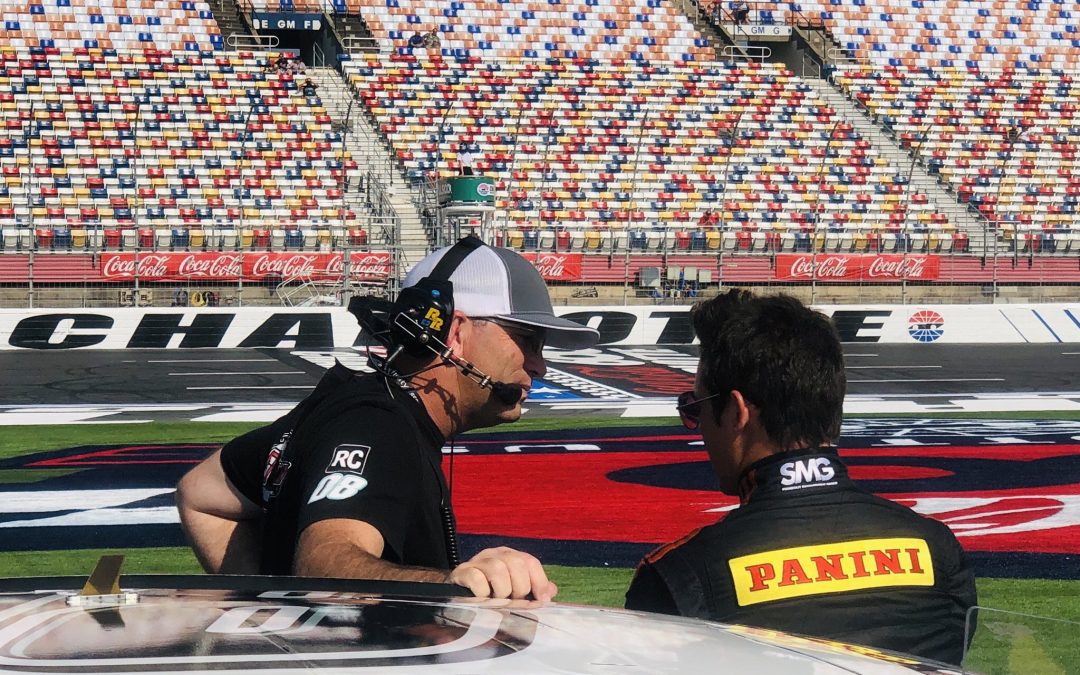 Gray Gaulding NASCAR Driver at Charlotte Motor Speedway