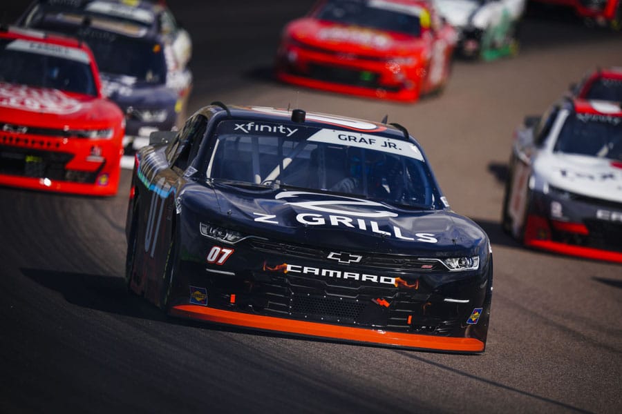 SS GreenLight Racing | NASCAR Xfinity Series | Joe Graf Jr. earns Z Grills lead lap finish in NASCAR debut at Phoenix